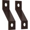 Ekena Millwork Premium Z-Brackets for Barn Door Track (set of 2), Rustic Brown GB6001TZRB - alternate 5